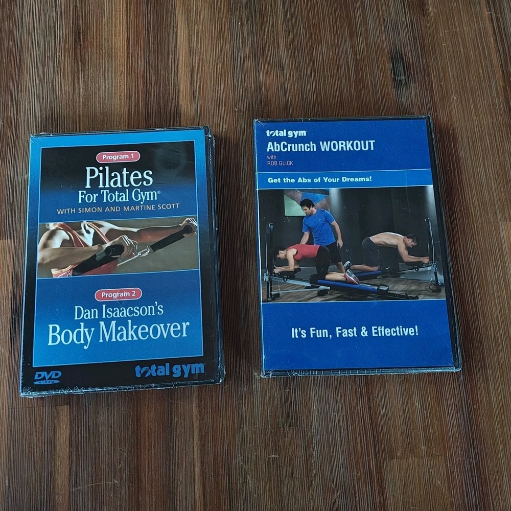 TOTAL GYM - Pilates & Dan Isaacson's‎ Body Makeover & AbCrunch Workout DVD New